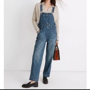 Madewell Straight Leg Denim Overall s. Small